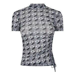 Hugo Womens/Ladies Lettering Mock Neck / Gray